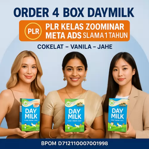 Promo DayMilk dan PLR Meta Ads 1 Tahun