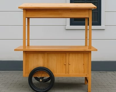 Jual Gerobak Kayu di Bekasi Bisa Custom, Kirim ke Rumah Anda!